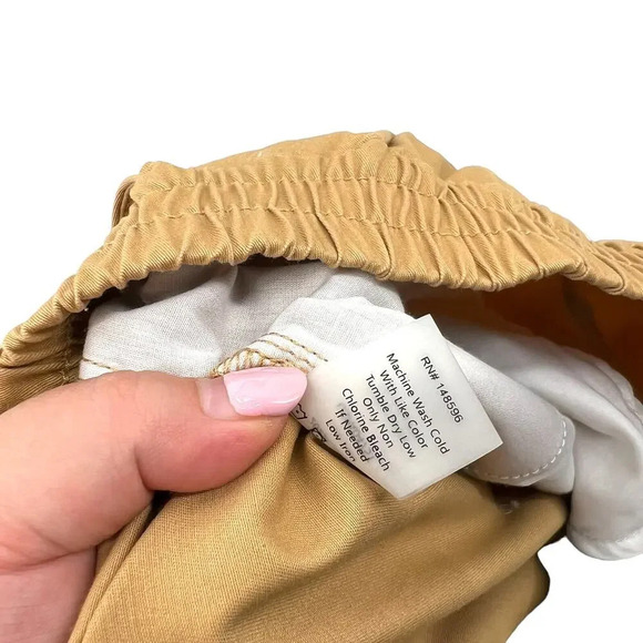 Universal Standard Khaki Tan Pull-On‎ Cargo Pants Size S / Plus Size 14-16 - Picture 13 of 13